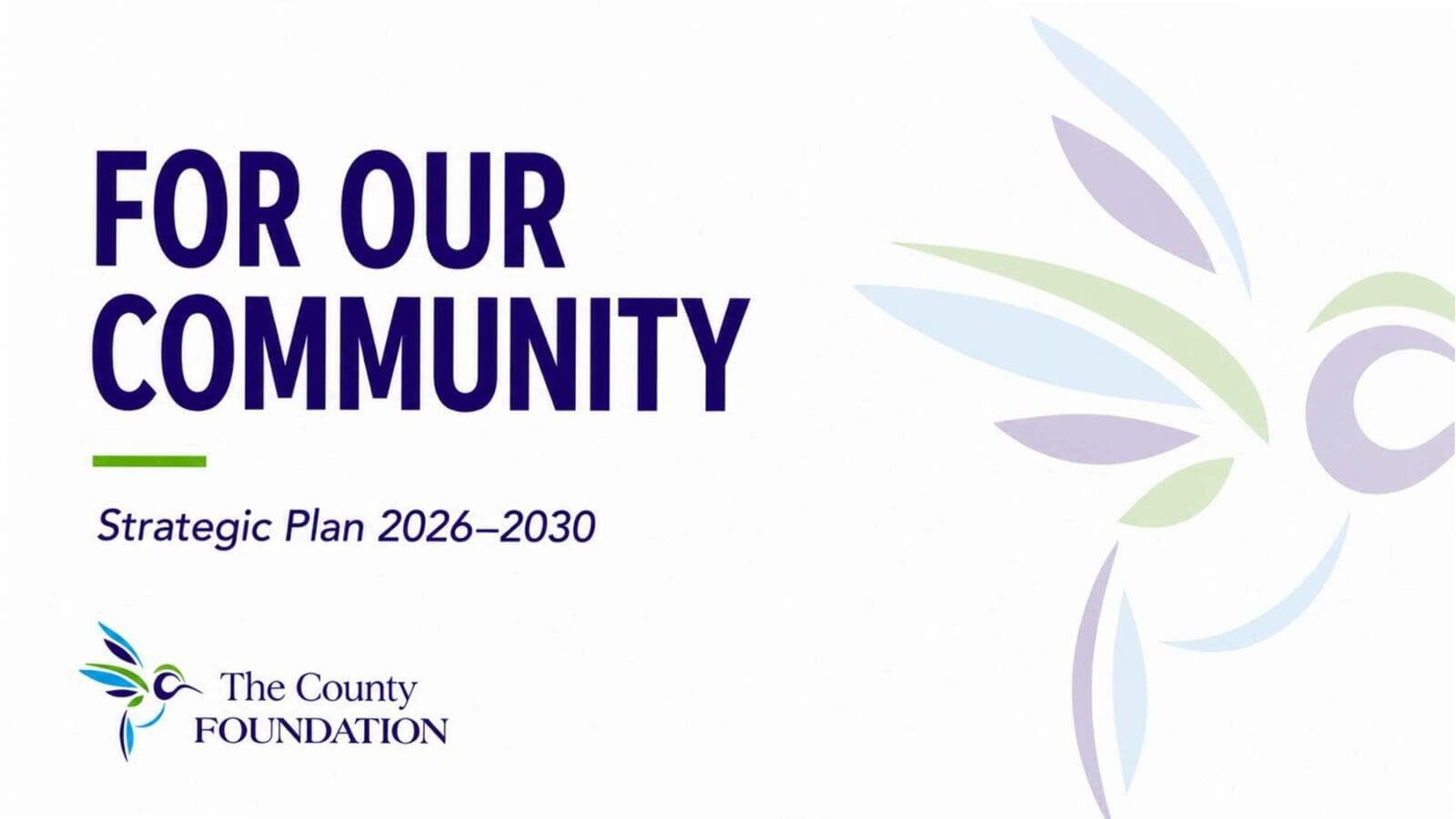 For Our Community: TCF Strategic Plan 2026-2030